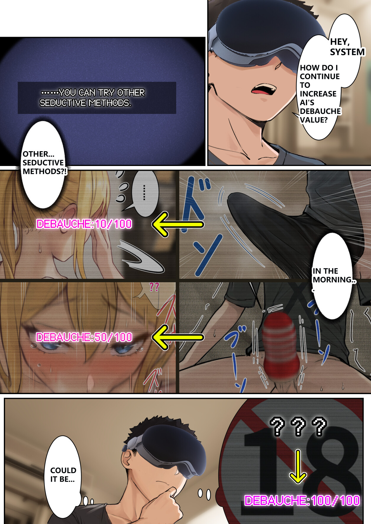 Hentai Manga Comic-My AR glasses can see various stats about my foster sister?!-Read-88